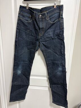 Levi's Men's Dark Indigo Slim Straight Jeans